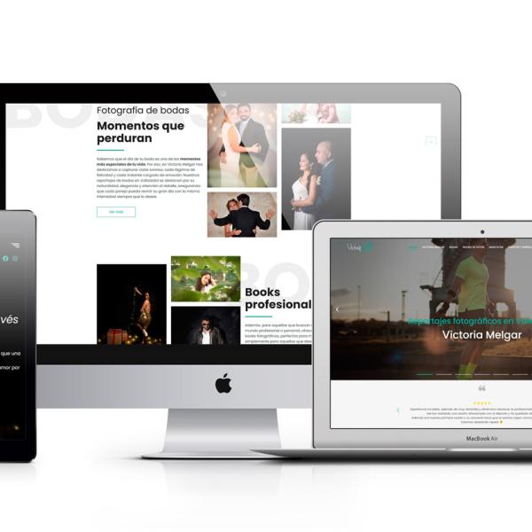 WEB para VICTORIA MELGAR fotógrafa